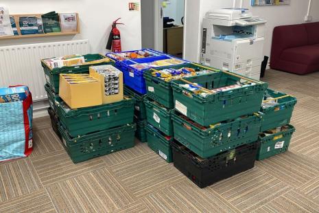 Image of the Food Bank Donation from the Church of Christ