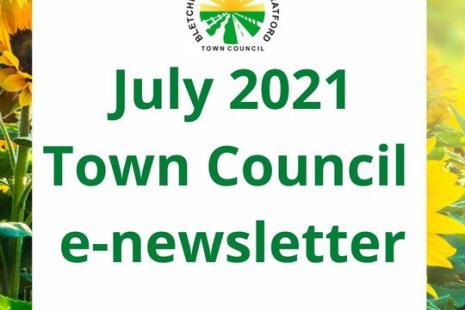 Image of the July 2021 e newsletter poster