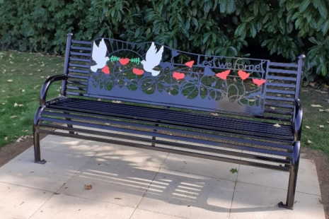 Image of new War Memorial Benches