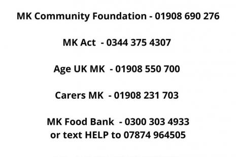 Image of Local Support poster Community Action MK
