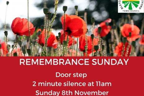Image of Remembrance Sunday poster 2020