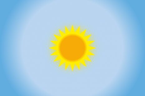 Image of the sun and blue sky