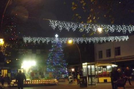 Image of Christmas Lights on a tree