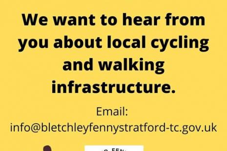 Image of Share your views on local cycling walking infrastructure poster