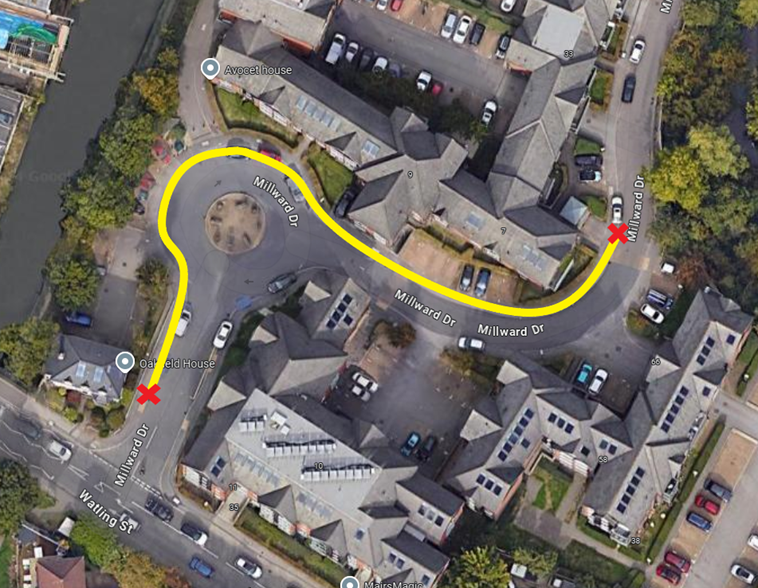 Millward Drive Map