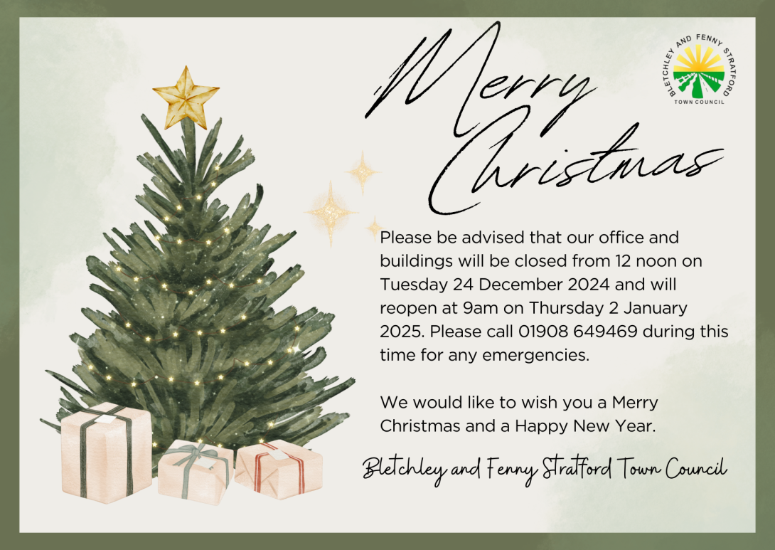 Christmas Opening Times